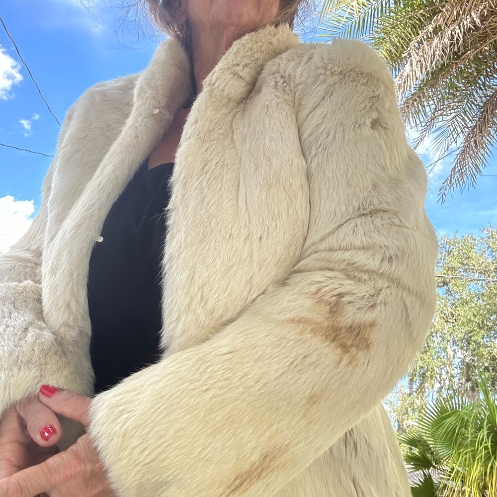 Fox lined vintage jacket